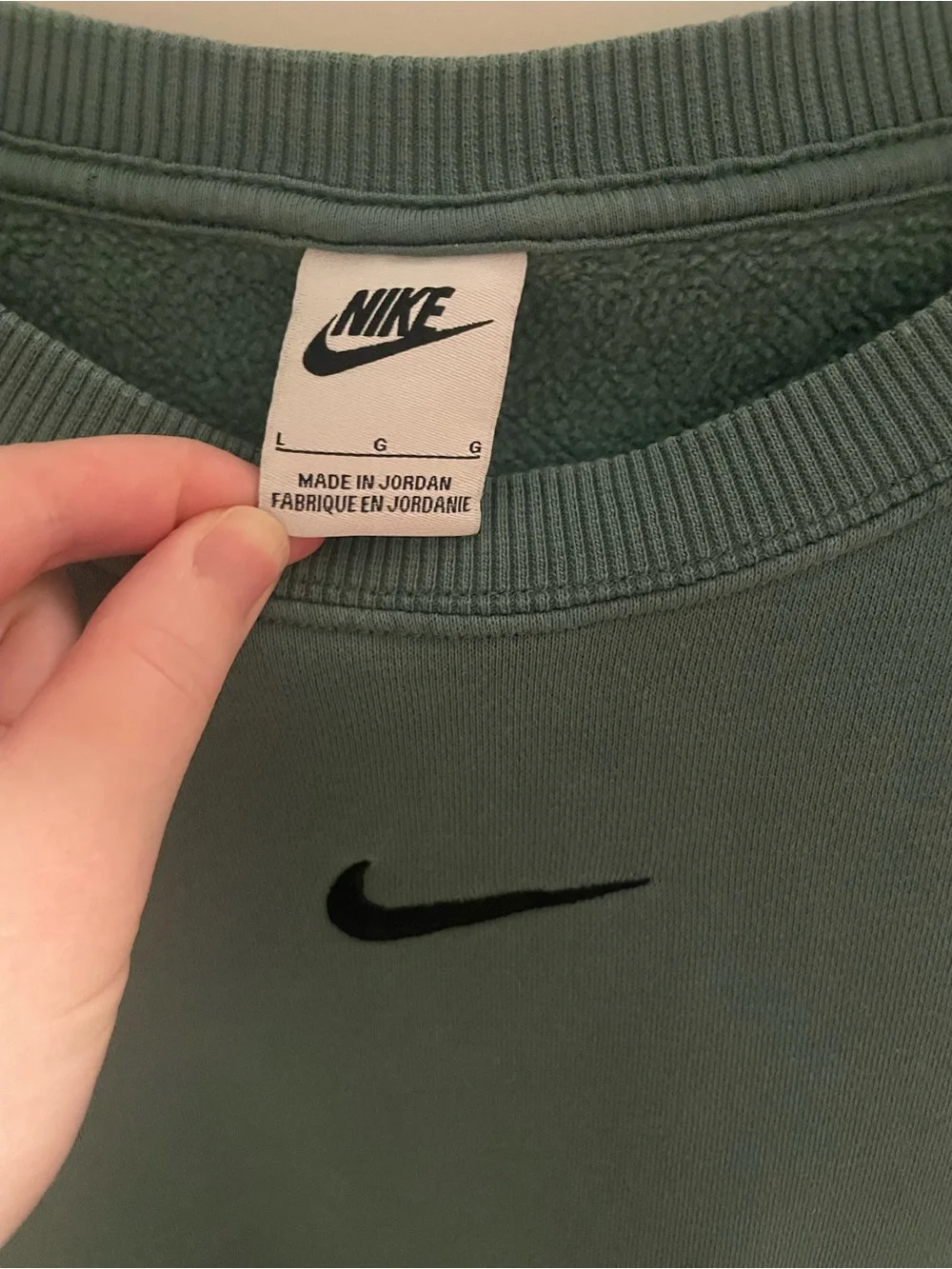 Nike   Crewneck Sweatshirt in Sage Green